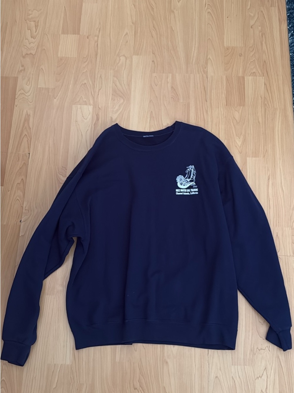Navy Graphic Crewneck Sweatshirt - Men